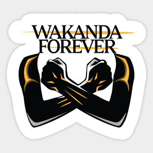 wakanda forever black panther Sticker